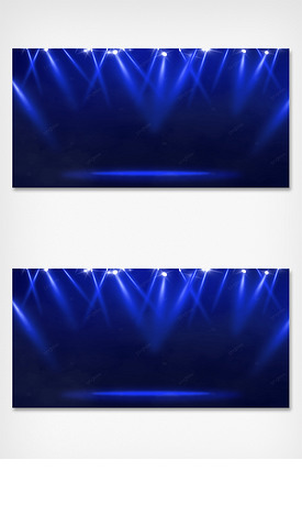 藍(lán)色舞臺(tái)的燈光藝術(shù)